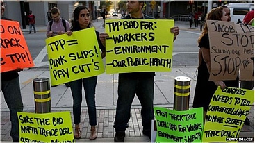 TPP protestors