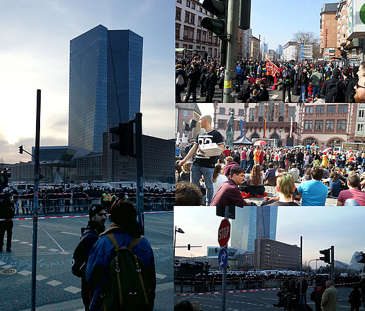 Bilder von Blockupy 2015
