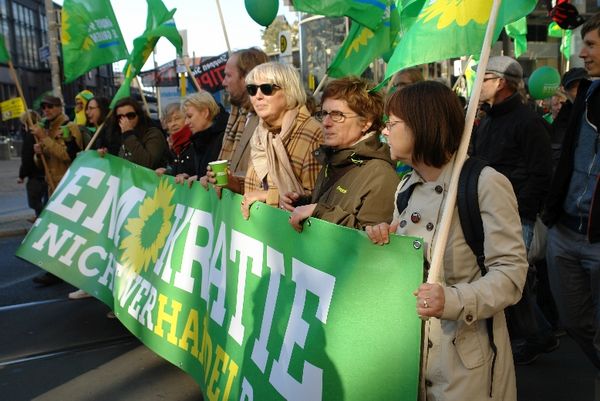Damalige Grüne Führungsriege gegen TTIP und CETA