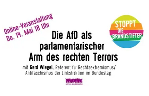 Veranstaltung: "Die AfD als parlamentarischer Arm des rechten Terrors"