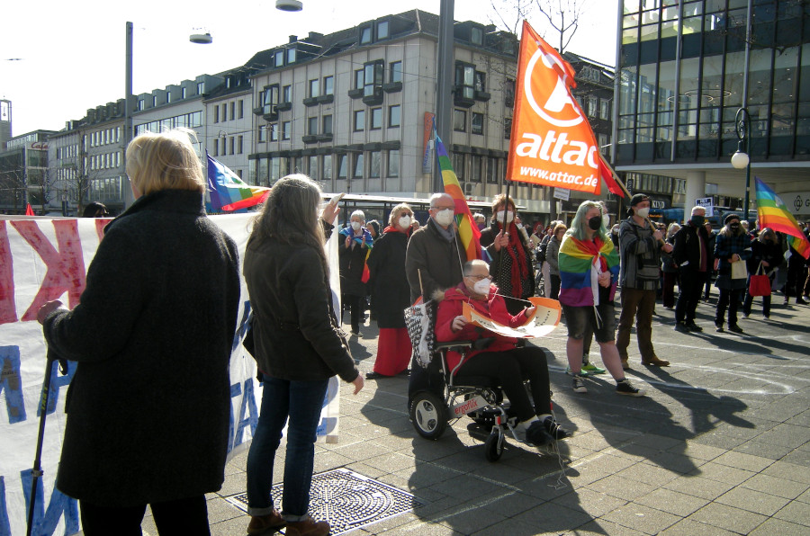 Kundgebung 12. März, Opernplatz Kassel